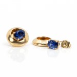 Pair of sapphire stud earrings