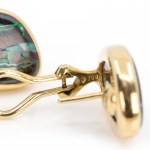 Pair of opal stud earrings