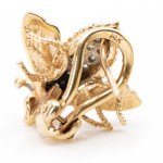 Bee brooch and ear studs