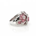 Tourmaline diamond ring
