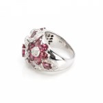 Tourmaline diamond ring