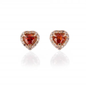 Sapphire diamond stud earrings