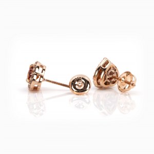 Sapphire diamond stud earrings