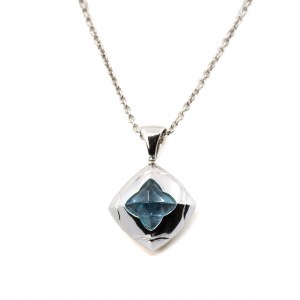 Bulgari blue topaz necklace