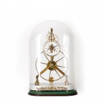 Tischuhr Great Wheel Skeleton von Sinclair Harding Nr. 395