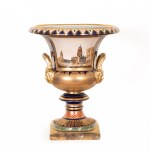 Magnificent krater vase with city views of Berlin