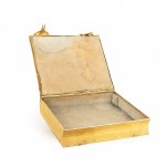 Book case with porcelain painting and mother-of-pearl inlays