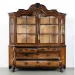 Bombé display cabinet