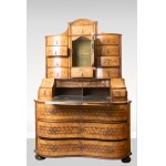 Rococo top-mounted secretary