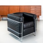 Cassina Grand Confort armchair 'LC2', designed by Le Corbusier, Jeanneret and Perriand