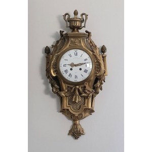 Cartel type wall clock, Raingo Files Paris Company, 19th century.