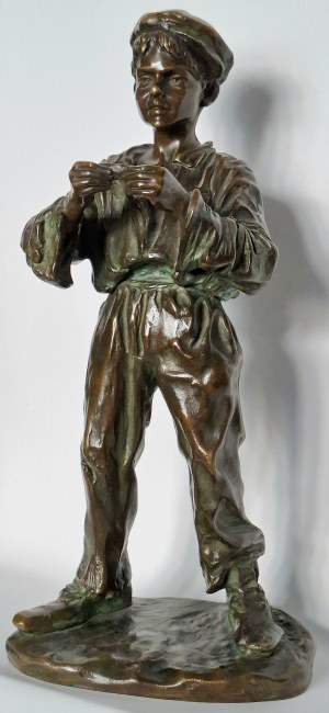 Jose Cardona Furro (1878-1923), Figurka chłopca skręcającego papierosa, ok. 1910 r.
