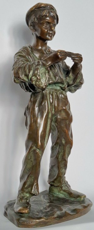 Jose Cardona Furro (1878-1923), Figurka chłopca skręcającego papierosa, ok. 1910 r.