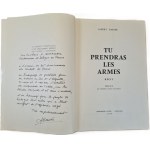 DARIER Albert - TU PRENDRAS LES ARMES Dedykacja Autora Ilustracje Wyd. w jęz. francuskim