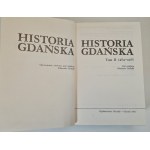 CIEŚLAK Edmund - Historia Gdańska 1454-1655 TOM 2, WYDANIE 1 z 1982 roku + 2 listy od Wydawnictwa Morskiego do Sławomira Błauta tłumacza książek Gunthera Grassa