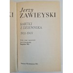 ZAWIEYSKI Jerzy - KARTKI Z DZIENNIKA 1955-1969, wyd.1983 [fotografie]