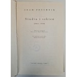PRÓCHNIK Adam - STUDIA I SZKICE (1864-1918), WYDANIE 1 z 1962 roku