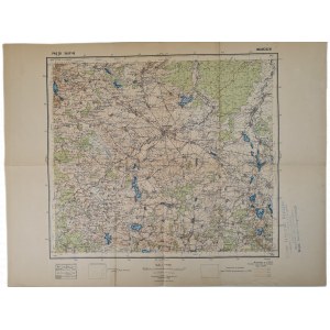 Litwa Wileńszczyzna Mapa Wojskowa HODUCISZKI - Komaje - Trapszewicze - Serenczany - Żwojryszki - Maciuny, wyd.1932 roku