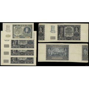 Polska, zestaw 5 banknotów, 1940-1941