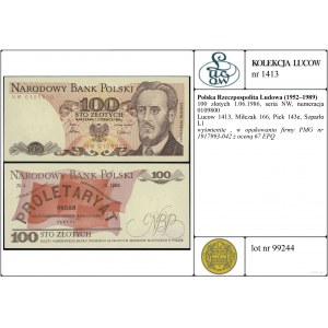 Polsko, 100 zlotých, 1.06.1986