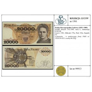 Polsko, 20.000 PLN, 1.02.1989