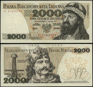 Polsko, 2 000 PLN, 1.05.1977