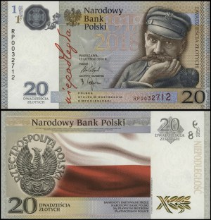 Pologne, 20 PLN, 13.02.2018