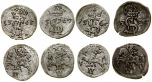 Poland, set of 4 x dwudenar, 1566, 1567, 1569, 1570, Vilnius
