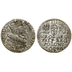 Polska, trojak, 1594, Malbork