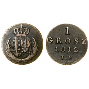 Polsko, 1 grosz, 1812 IB, Varšava