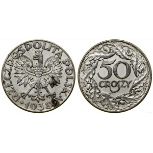 Polsko, 50 groszy, 1938, Varšava