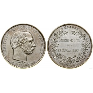 Dania, 2 korony, 1888, Kopenhaga