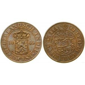 Holenderskie Indie Wschodnie (1726-1949), 2 1/2 centa, 1945 P, Filadelfia