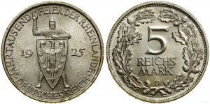 Německo, 5 marek, 1925 A, Berlín