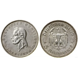 Německo, 5 marek, 1934 F, Stuttgart