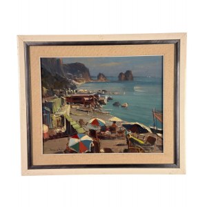 Vincenzo Aprile, Parasols à Capri - Vincenzo Aprile