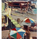 Vincenzo Aprile, Parasols à Capri - Vincenzo Aprile