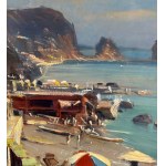 Vincenzo Aprile, Parasols à Capri - Vincenzo Aprile