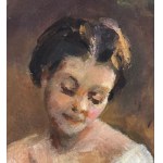ANONIMO, Giovane donna in giardino
