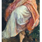 ANONIMO, Giovane donna in giardino