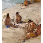 Gaetano Bocchetti, Figures by the Seaside - Gaetano Bocchetti (1888 - 1990)