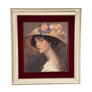 ANONIMO, Woman with a hat