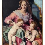 ANONIMO, Virgin Mary with Jesus and Saint John the Baptist