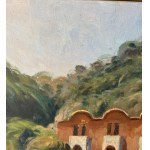PARLATO, Paesaggio marino con barche sulla riva - PARLATO