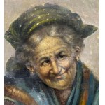 UNIDENTIFIED SIGNATURE, Portrait of an elderly woman
