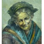 UNIDENTIFIED SIGNATURE, Portrait of an elderly woman