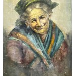 UNIDENTIFIED SIGNATURE, Portrait of an elderly woman