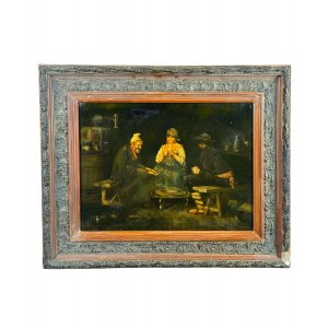 ANONIMO, Interior scene with figures