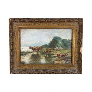 UNIDENTIFIED SIGNATURE, Landscape with a Flock