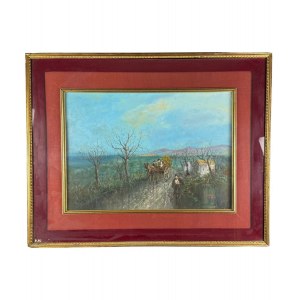 Corsi, Country road with figures - Corsi